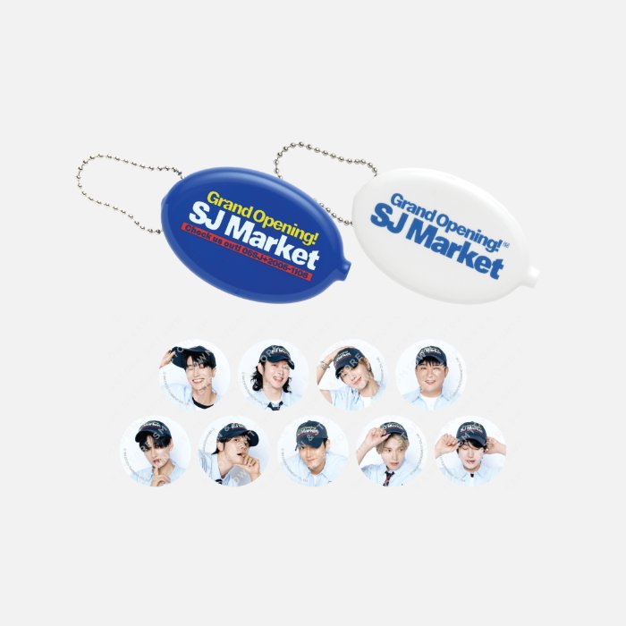 [GRAND OPENING! SJ MARKET]-(WHITE Ver.)零錢包鑰匙圈