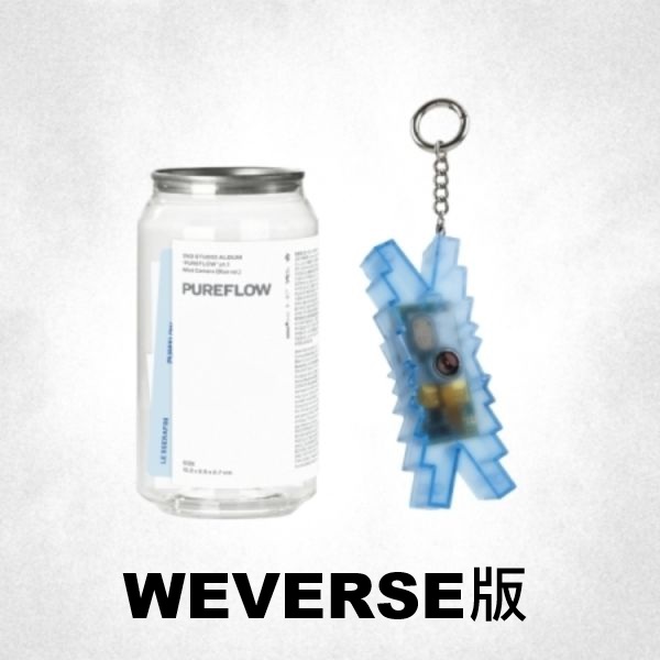 (WEVERSE版/藍色/限量版)第二張正規專輯「PUREFLOW pt.1(Mini Camera