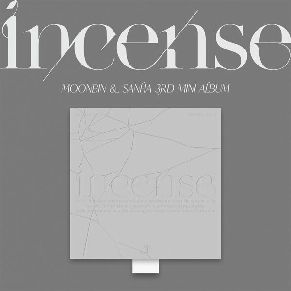 (PURE版/灰)第三張迷你專輯「INCENSE」(韓國進口版)