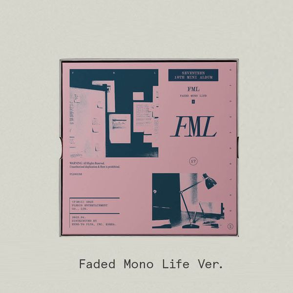 (B版/粉色)第十張迷你專輯「FML」(韓國進口版)