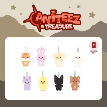 [ANITEEZ IN TREASURE]-扁娃娃鑰匙圈(韓國進口)