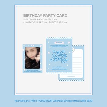 [ARTIST BIRTHDAY-CARMEN]-派對卡片(韓國進口)