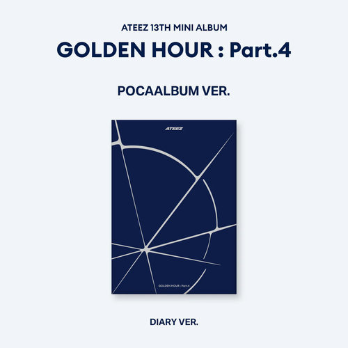 (深藍/Diary版)第十三張迷你專輯「GOLDEN HOUR : Part.4(POCAALBUM