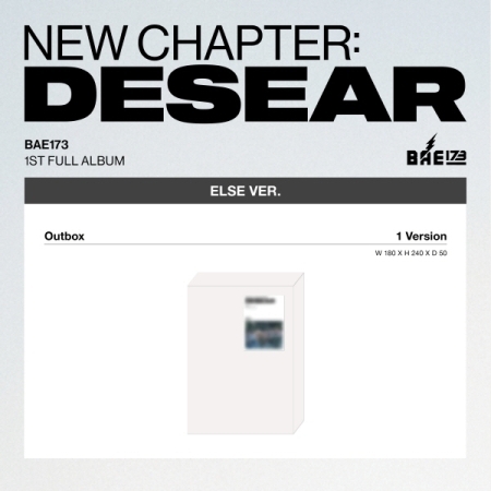 第一張正規專輯「NEW CHAPTER : DESEAR(ELSE VER.)」(韓國進口版)