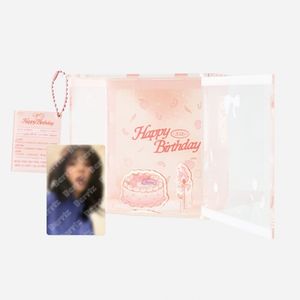 [Happy Birthday KARINA]-壓克力造型蛋糕盒(韓國進口)