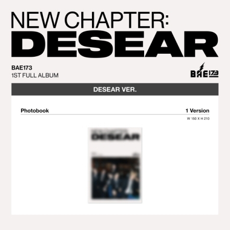 第一張正規專輯「NEW CHAPTER : DESEAR(DESEAR VER.)」(韓國進口版)