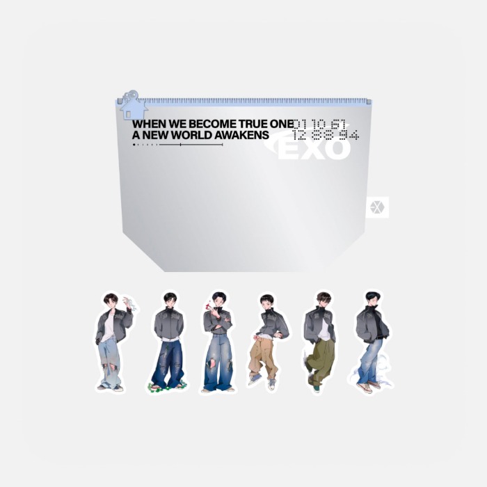 [EXO`verse]-收納包+貼紙組(韓國進口)