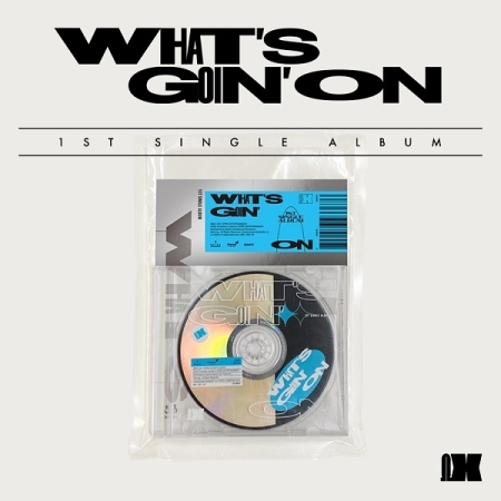 (藍色)第一張單曲「WHAT`S GOIN` ON」(韓國進口F版)