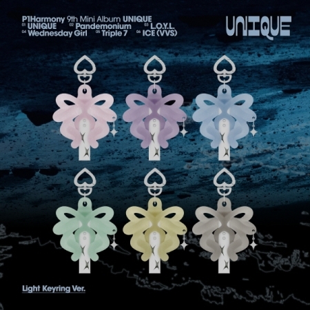(隨機版)第九張迷你專輯「UNIQUE(Light Keyring Ver.)」(韓國進口版)