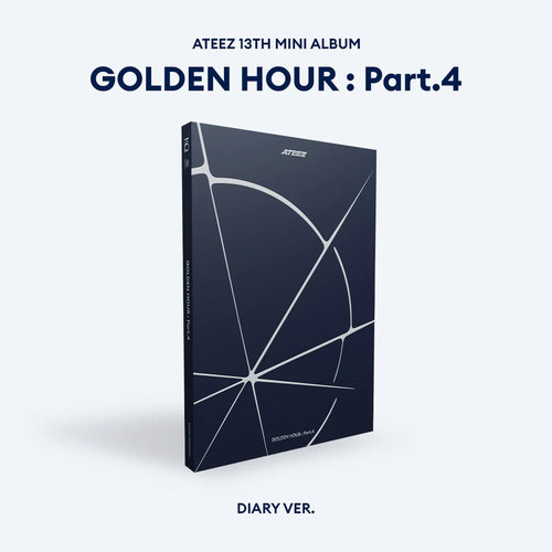 (深藍/Diary版)第十三張迷你專輯「GOLDEN HOUR : Part.4」(韓國進口版)