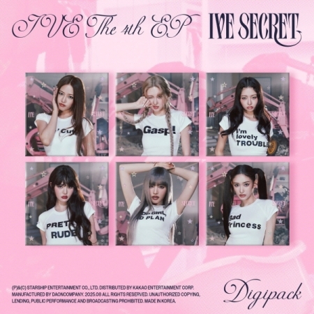 (隨機版)第四張迷你專輯「IVE SECRET(Digipack ver.)」(韓國進口版)