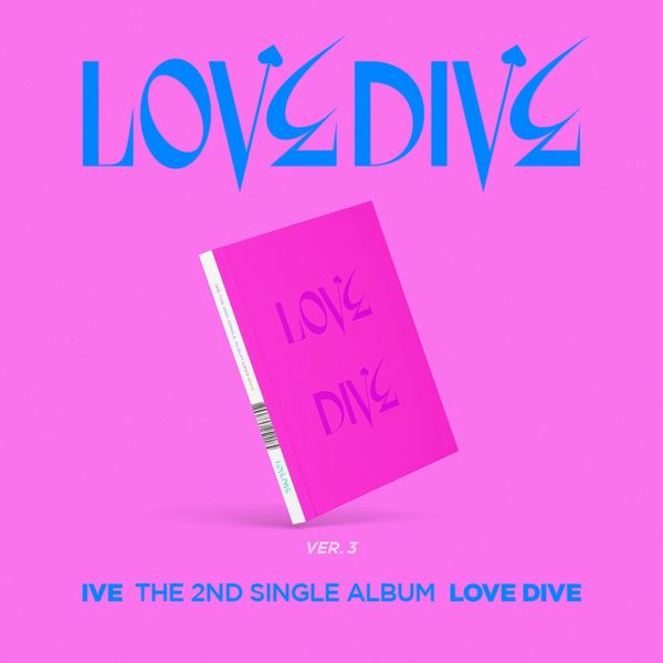 (桃紅色/3版)第二張單曲「LOVE DIVE」(韓國進口版)